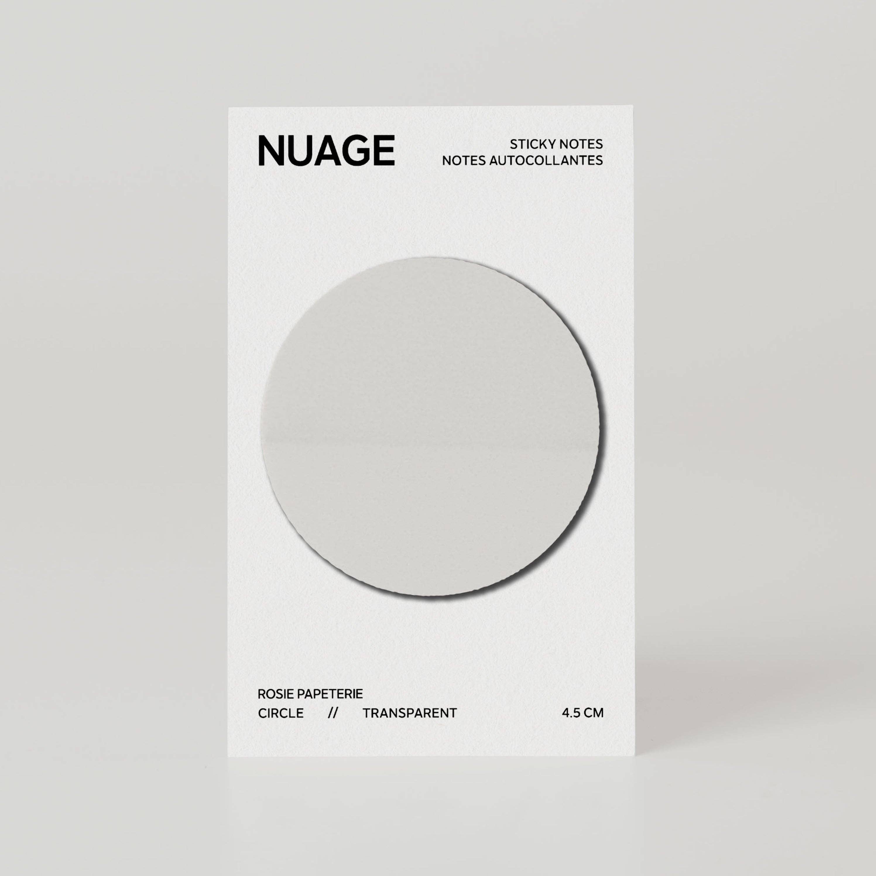 Rosie Papeterie - Wholesale Sticky Notes - Circle Transparent Sticky Notes2