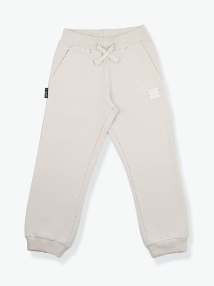 Pantalones de chándal de felpa francesa – Avena para venta al por mayor de KID.ORCA