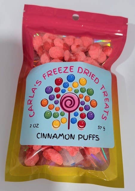 CARLA'S FREEZE DRIED TREATS LLC. - Wholesale Hard Candy - Cinnamon Puffs (Red Hots)1