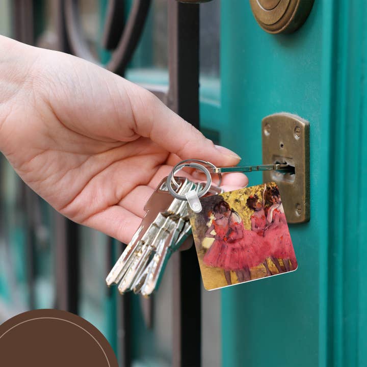 3dRose - Wholesale Keychain - Unisex - 3dRose, Picture of Degas Painting The Pink Dancers Before The Dance, Key Chain5