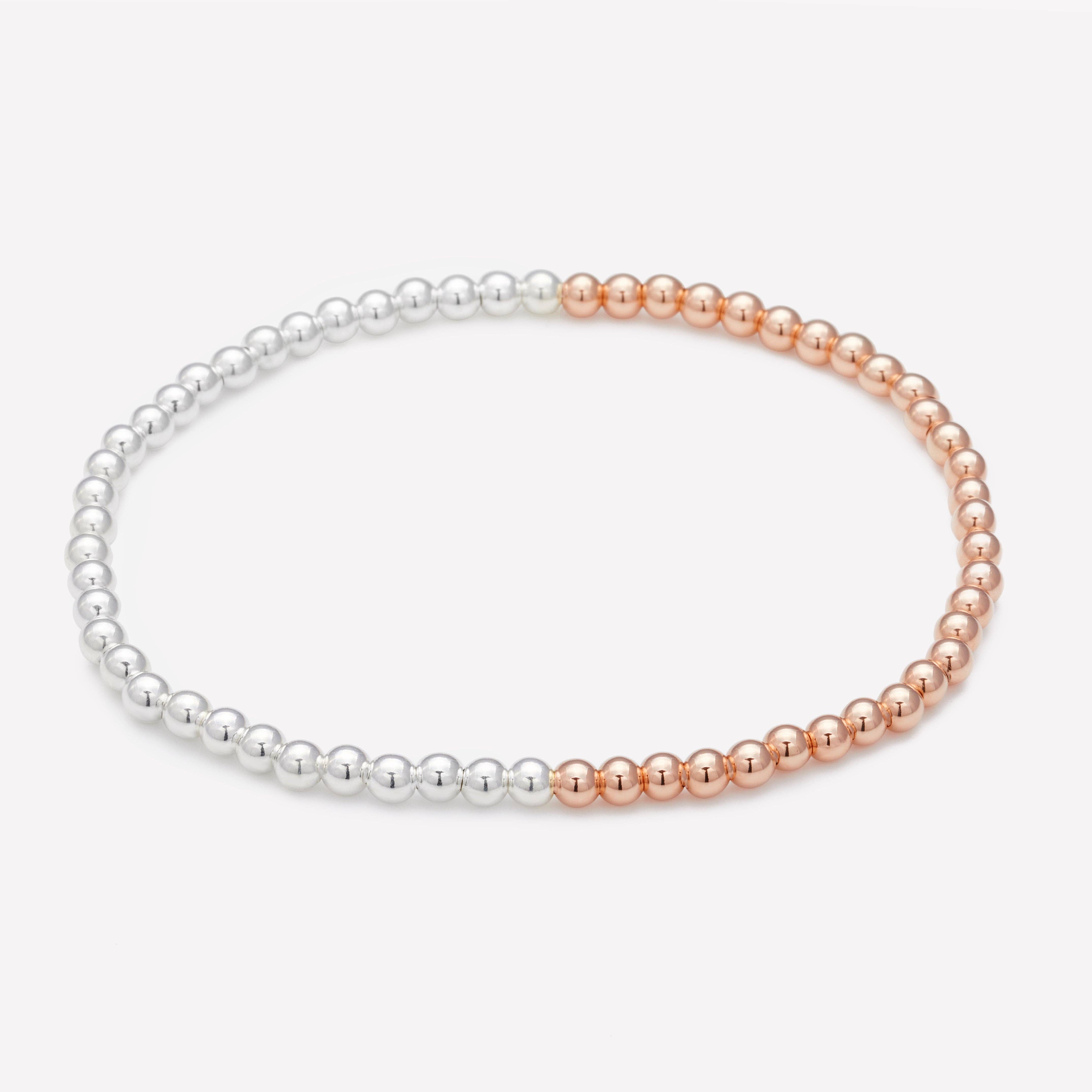 22 Jewelry - Wholesale Anklet - JEN 2 TONE ANKLET 4MM5