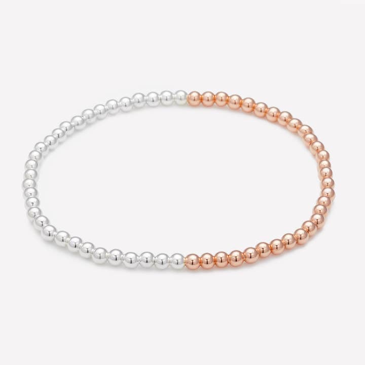 22 Jewelry - Wholesale Anklet - JEN 2 TONE ANKLET 4MM5