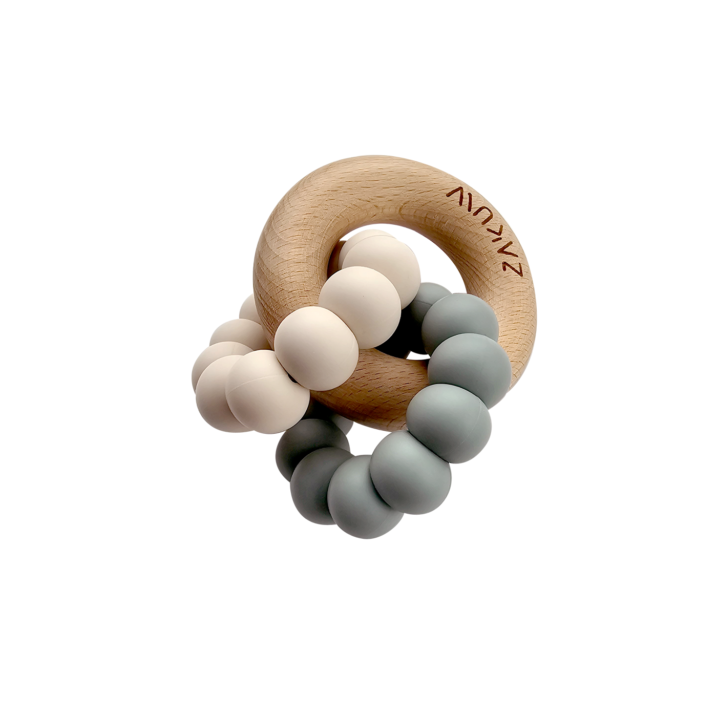 Zakuw - Vente Anneau de dentition sans clip – bébé - Anneau de dentition Sedna - bois & silicone14