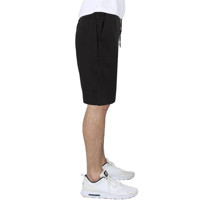 Galaxy By Harvic – wholesale Lounge shorts – Men's – Men's Tech Fleece Jogger Lounge Shorts With Zipper Pocket1