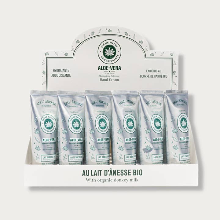 S2Z Cosmetics - Venta al por mayor Cremas/lociones de manos - CREMA DE MANOS DE ALOE VERA CON LECHE DE BURRA ECOLÓGICA 75ML1