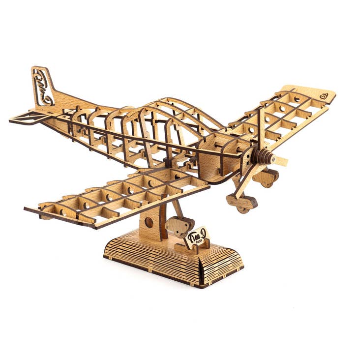 Next Day Shop - Wholesale Puzzle - Adult - Treed-Puzzle Airplane 3D Wooden Puzzle - Airplane Model Kit2