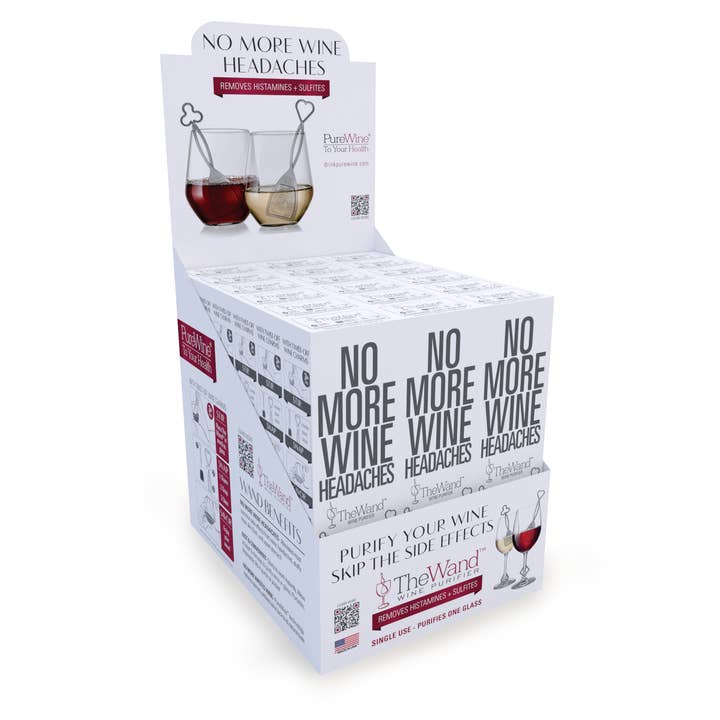 PureWine - Wholesale Wine Tool Set - The Wandâ„¢ Wine Purifier 3-Pack, Silver