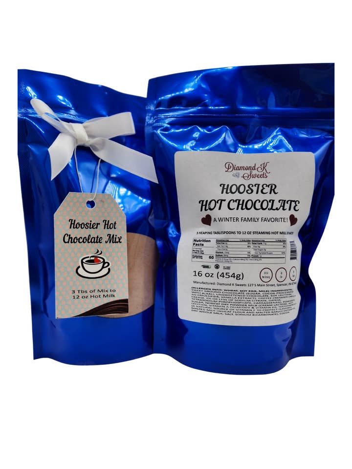Holiday Hoosier Hot Chocolate - 1lb for wholesale by Pink House Sweets