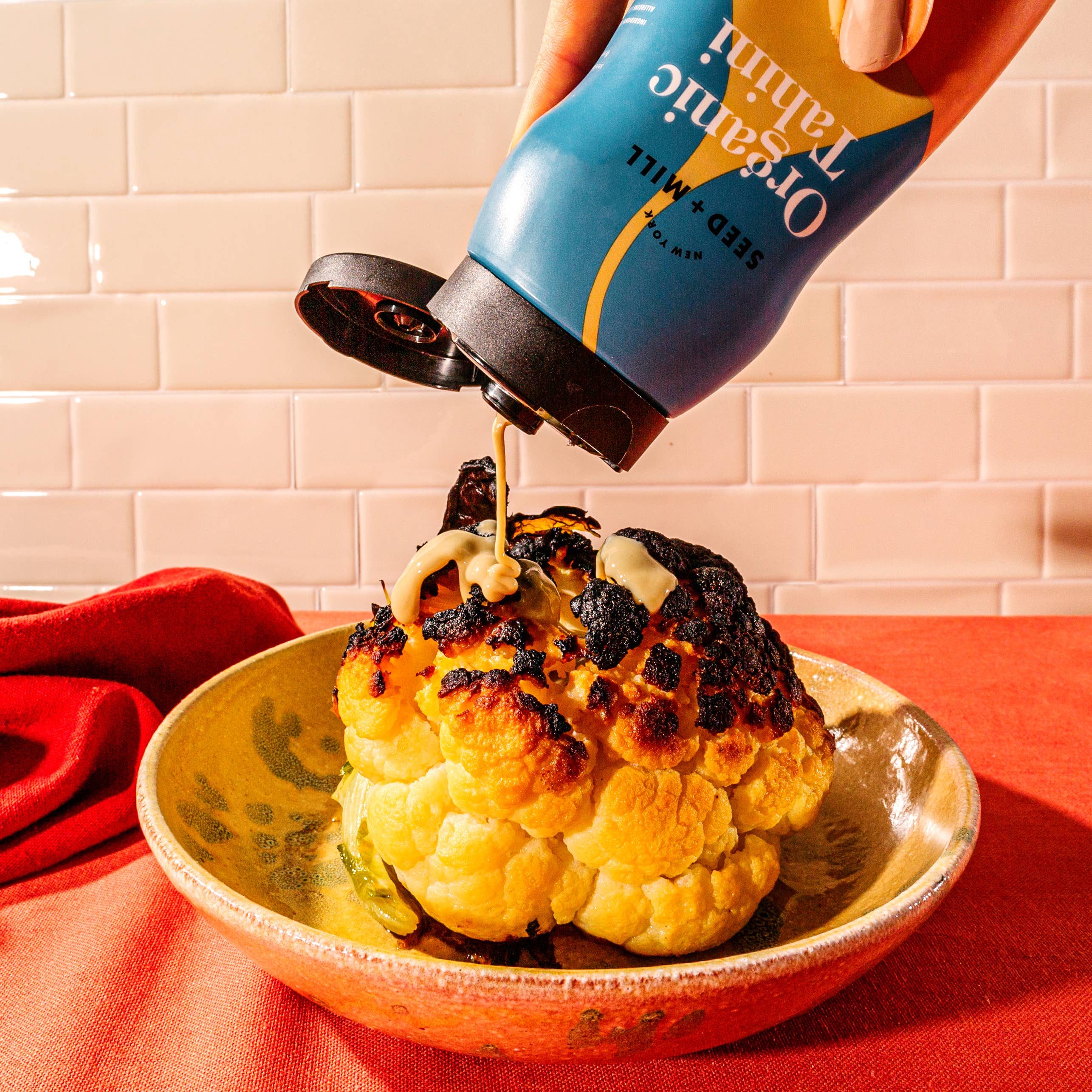 Seed + Mill - Wholesale Nut Butter - Organic Tahini Squeeze Bottle, 6/310g4