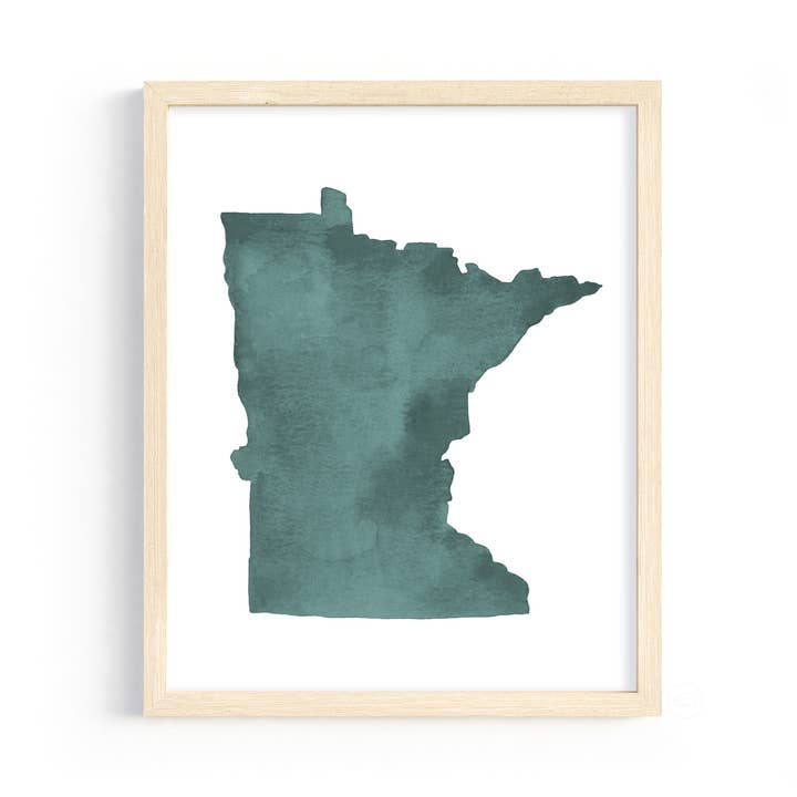 stampa ad acquerello del Minnesota per la vendita all'ingrosso da parte di traveldashery