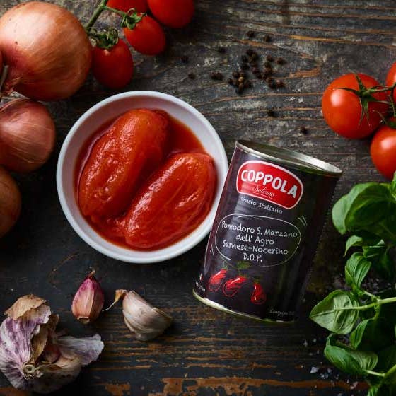 Gourmica - Wholesale Sauce - Coppola San Marzano Tomatoes from Agro Sarnese-Nocerino PDO (400g)1