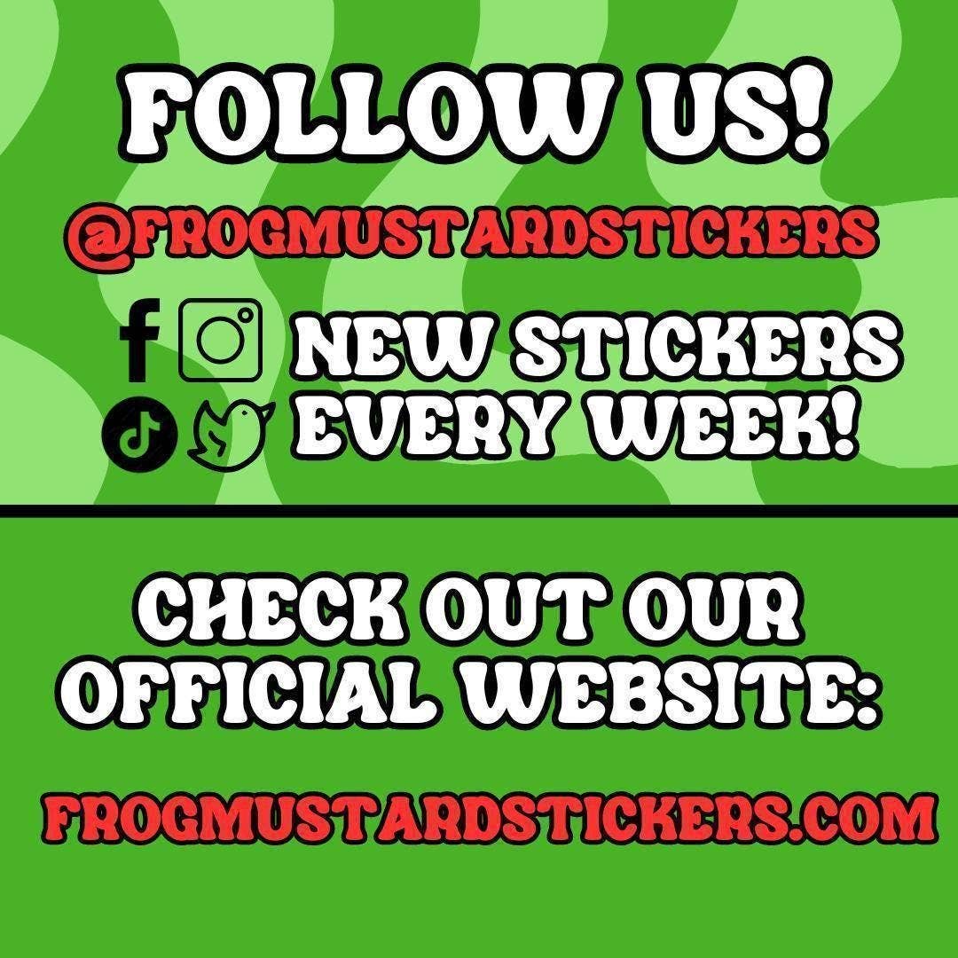 Frog Mustard Stickers - Wholesale Sticker - Let's See Those Nipples (Jumper Cables)4