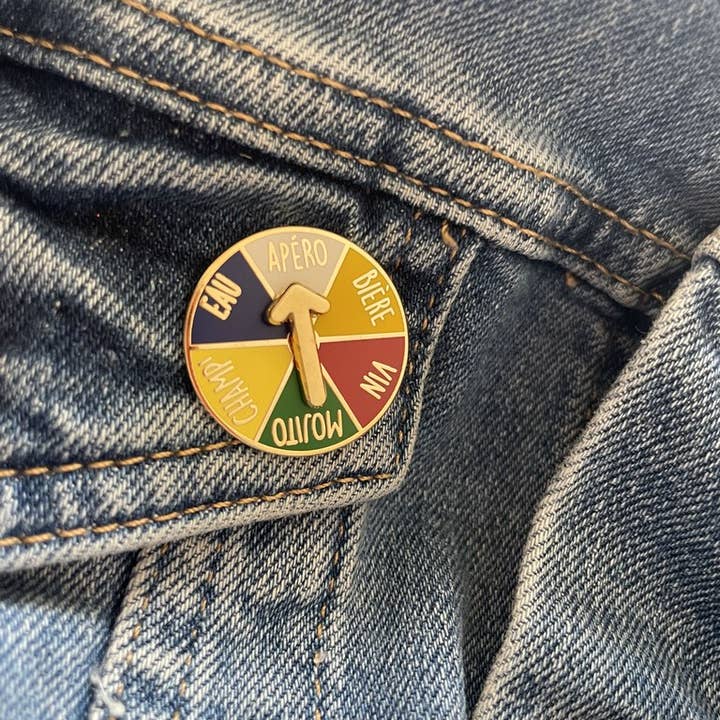 Aperitif wheel pin for wholesale by Madame la mouette
