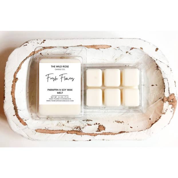 Fresh Flowers Wax Melts for wholesale by The Wild Rose Candle Co.