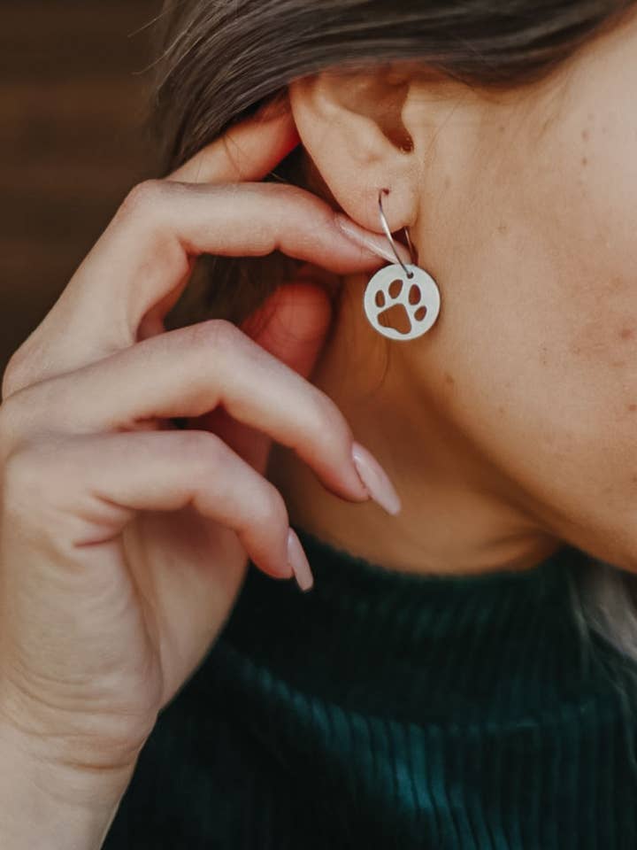 Pendientes aro huella para venta al por mayor de Seron