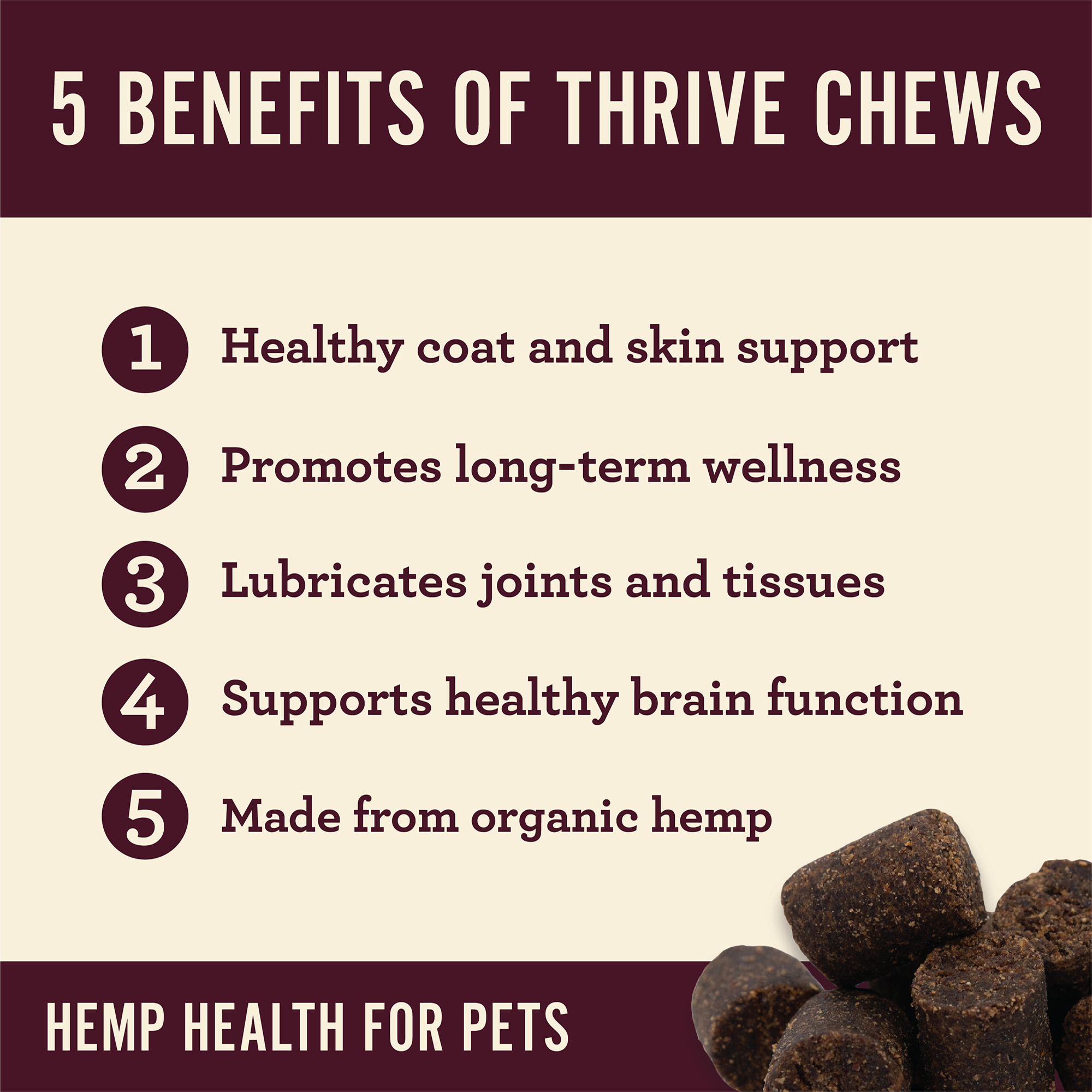 Hemp Well - Wholesale Pet Supplement - Dog - Hemp Well Thrive Dog Soft Chews3