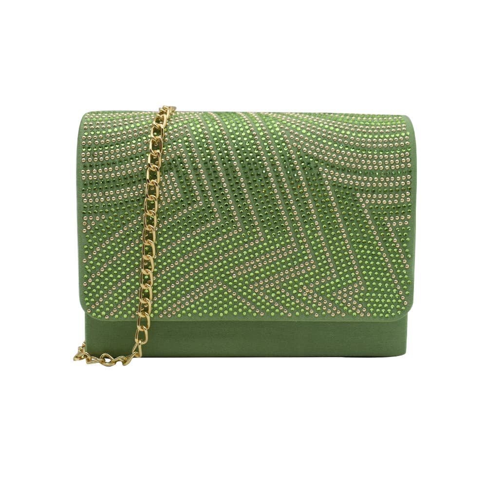 Belle Trading Ltd - Wholesale Clutch Bag - Women's - Alice Art Deco Inspired Jewelled Clutch Bag with Chain Strap6