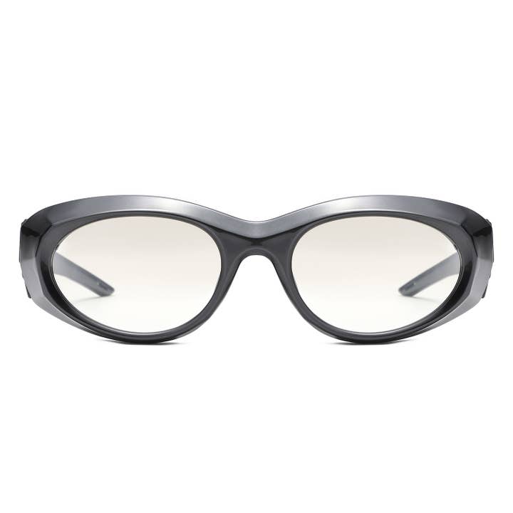 Cramilo Eyewear - Wholesale Sunglasses - Women's - Y2K Oval Retro Wrap Chunky Sunglasses 3