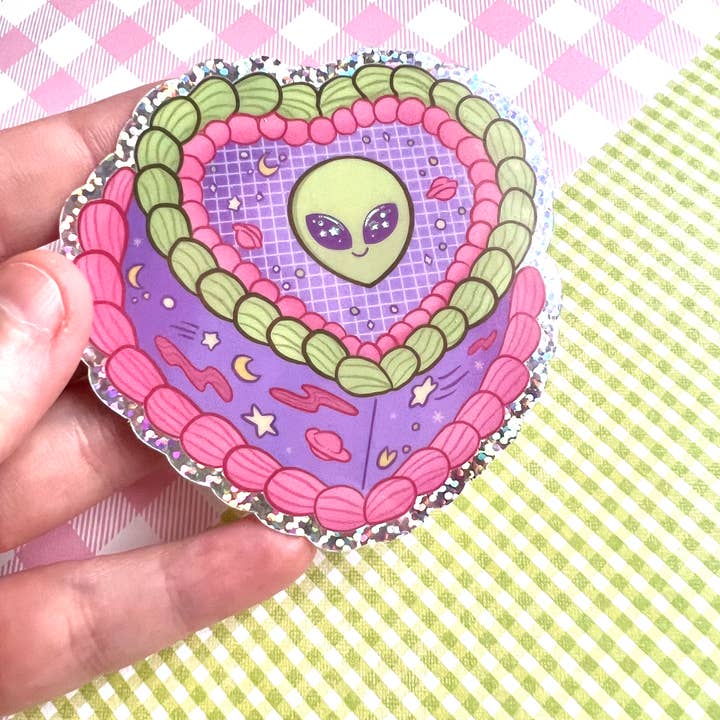 Fox and Brambles - Wholesale Sticker - Alien Cake Glitter Sticker4