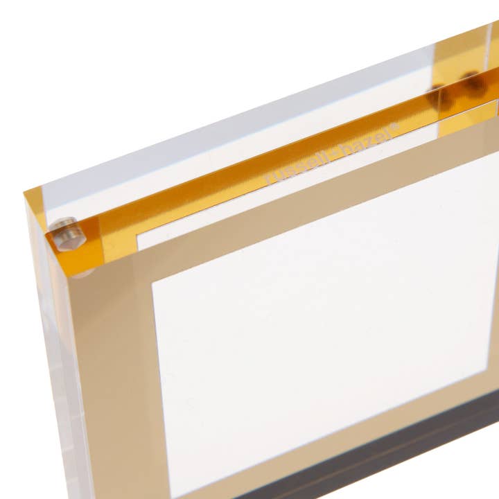 russell+hazel - Wholesale Picture Frame - Acrylic + Gold Picture Frame - 4" x 4"