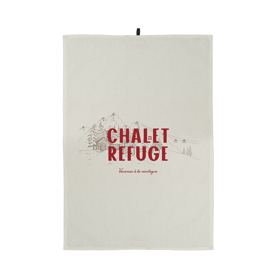 Coast and Valley - Wholesale Tea Towel - Chalet vs Refuge tea towel0