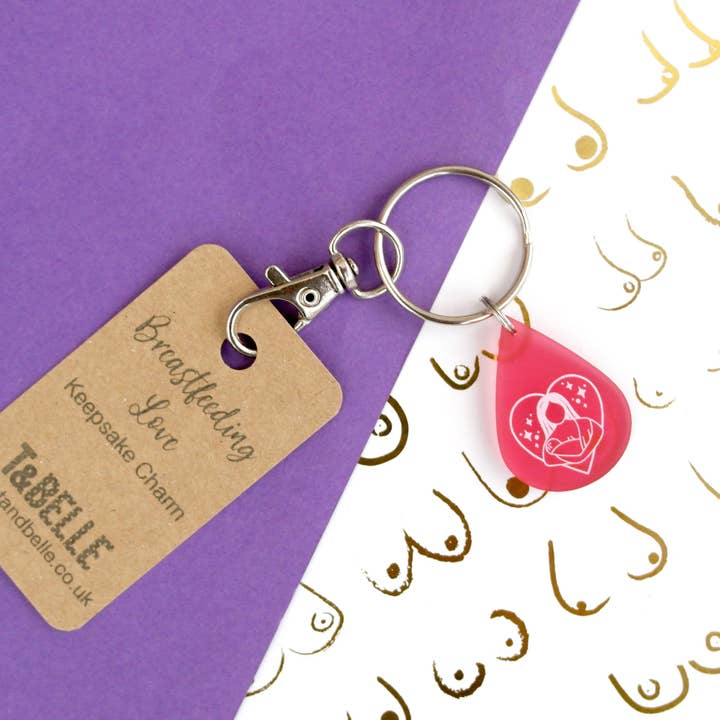 Breastfeeding Love celebration printed charm for wholesale by T & Belle