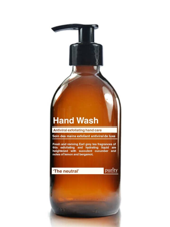 500ml Handwash Antiviral Earl Grey & cucumber (Neutral) for wholesale by Purity Home fragrance