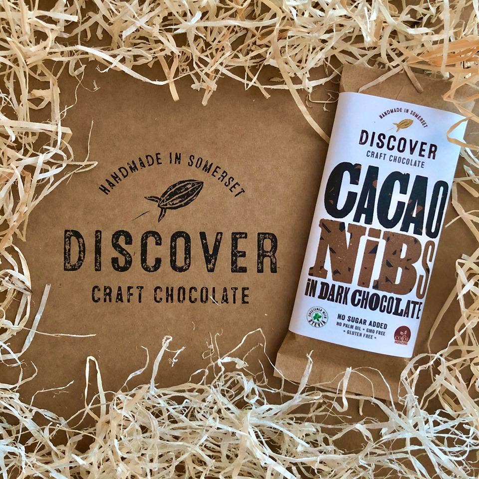 Discover chocolate – wholesale Chocolate bar – Cacao Nibs in Dark Chocolate ( No Added Sugar, KETO, Vegan )1