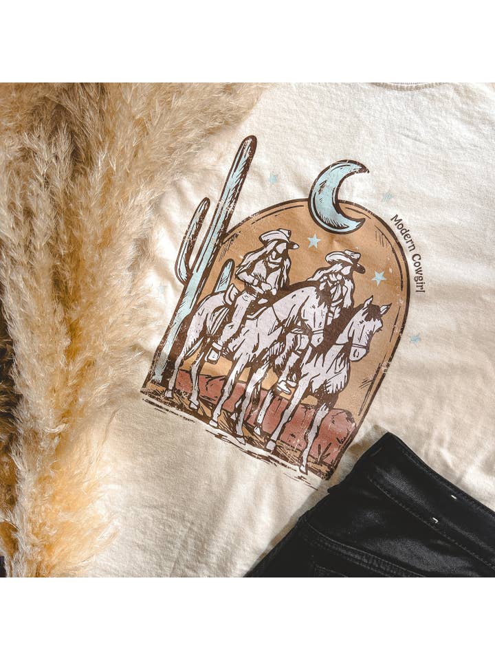 Modern Cowgirl - Wholesale Screen Printed T-Shirt - Women's - Gal Pal Tee