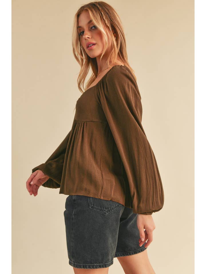 AEMI + CO - Wholesale Blouse - Women's - 8136BK Silvana Top20