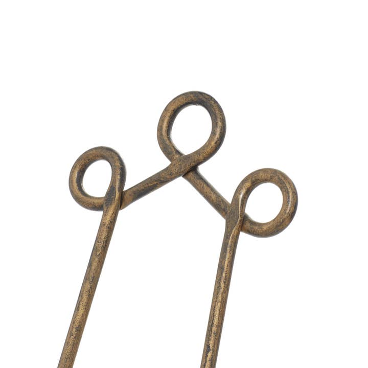 Import Corner - Wholesale Easel - A-26429: METAL GOLD EASEL 7"W, 19"H6