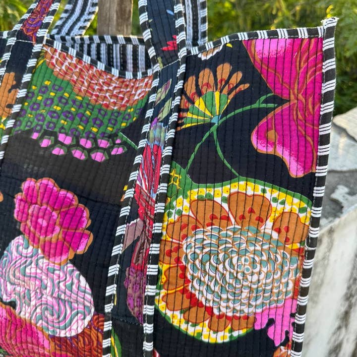 GYPSY STUDIO - Wholesale Shoulder Bag - Women's - Tropicana Cotton Block Print Bag Quilted Women Shoulder Bags1