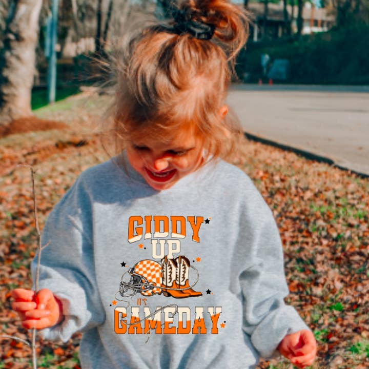 JEUNESSE Giddy Up C'est le jour du match Sweat-shirt Western Football pour la vente par Gia Gifts Boutique