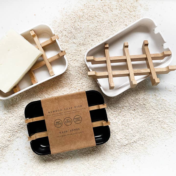 Bamboo Soap Dishes for wholesale by Nash and Jones