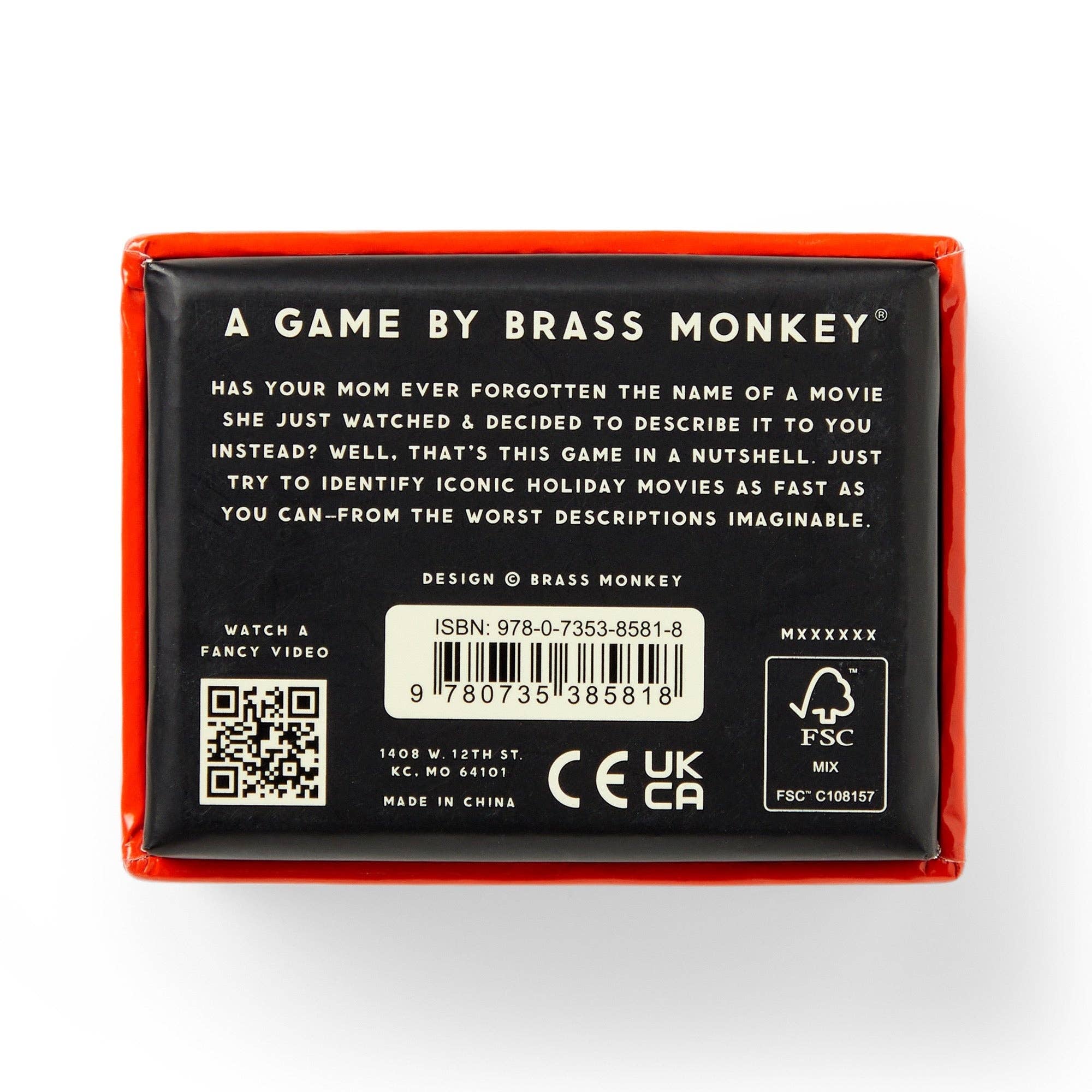 Chronicle Books - Wholesale Card Game - Brass Monkey Mini Poorly Explained Movies - Holiday Edition8