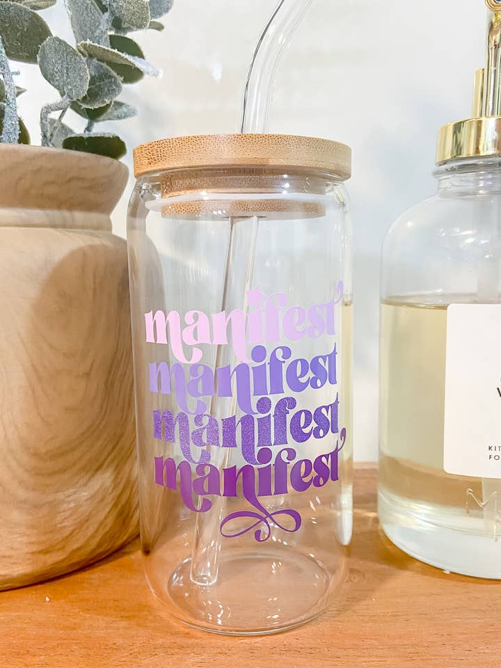 Verre à café glacé ; manifeste empilé pour la vente par LovealwaysDesignsUS