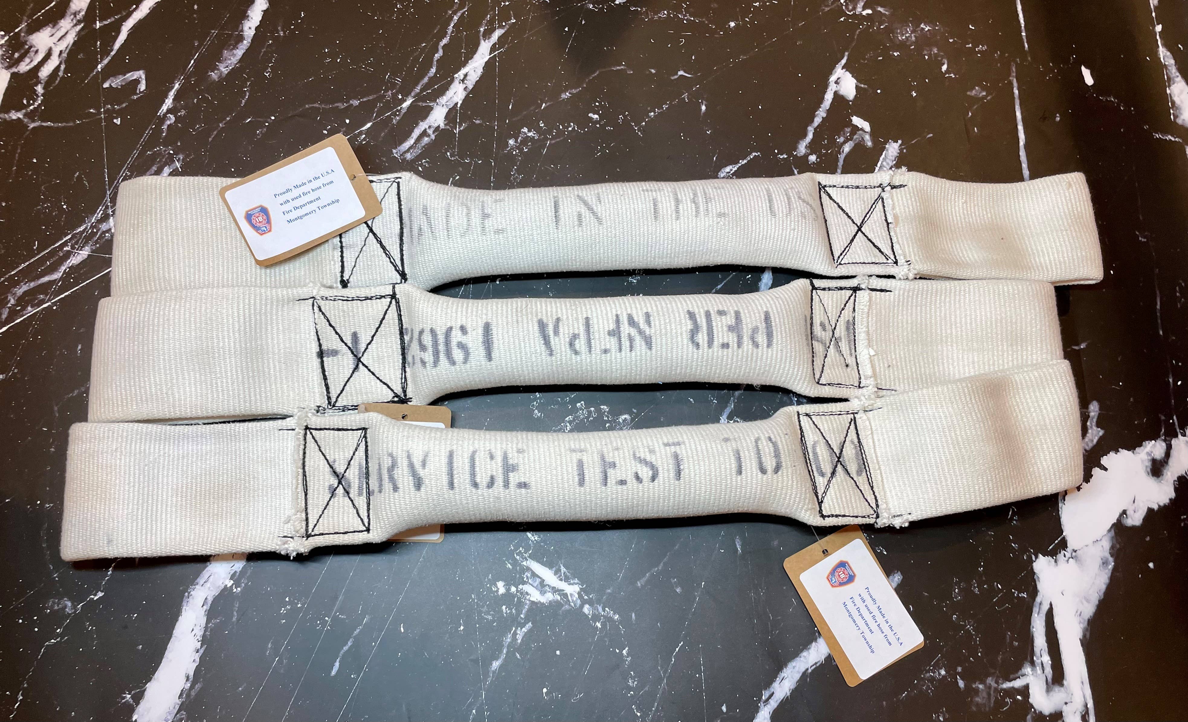 Go Go Dog Toys - Wholesale Pet Rope Toy - Dog - DUAL HANDLED RECYCLED FIRE HOSE TUG OF WAR DOG TOY1