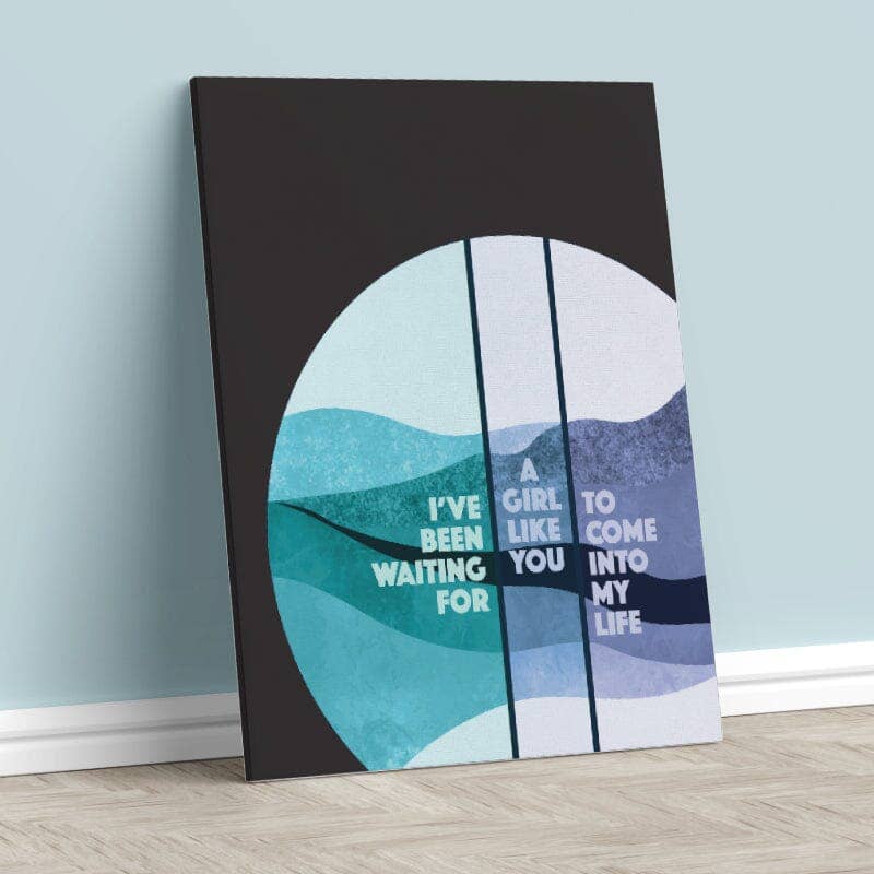 Song Lyrics Art – wholesale Art print – Waiting for a Girl Like You by Foreigner - Song Lyric Print5