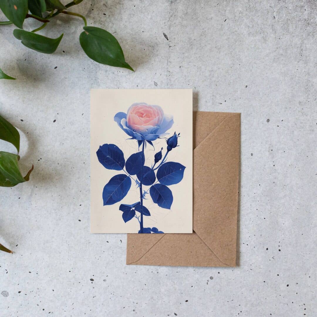 Botanopia - gifts , decor and cards for plant lovers – Engroshandel Fødselsdagskort – Rose | Hverdagskort | Fødselsdagskort med månedsblomst4