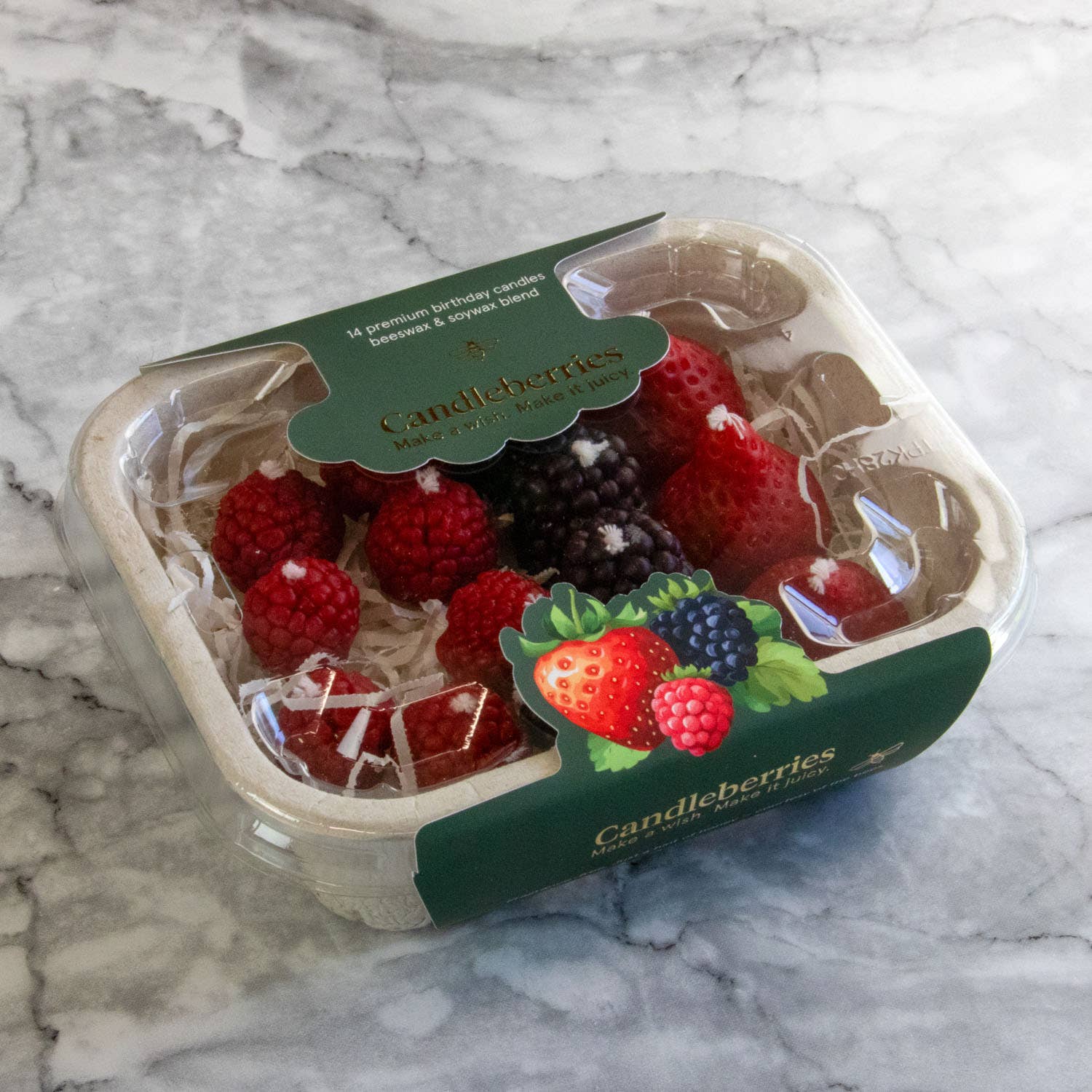 Botanopia - gifts , decor and cards for plant lovers - Wholesale Cake Candle - Candleberries – Berry-Shaped Birthday Candles (Set of 14)1