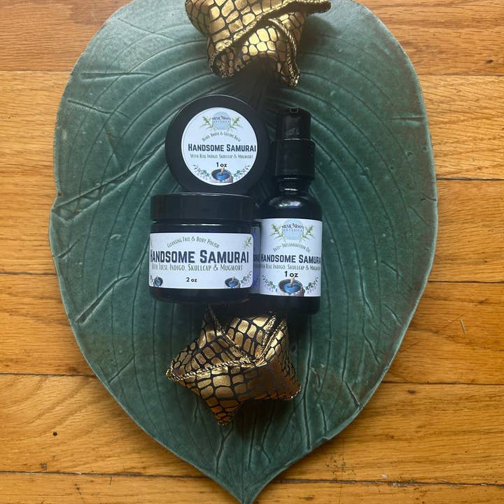 Handsome Samurai Spa Set for wholesale by Bear Moon Botanica