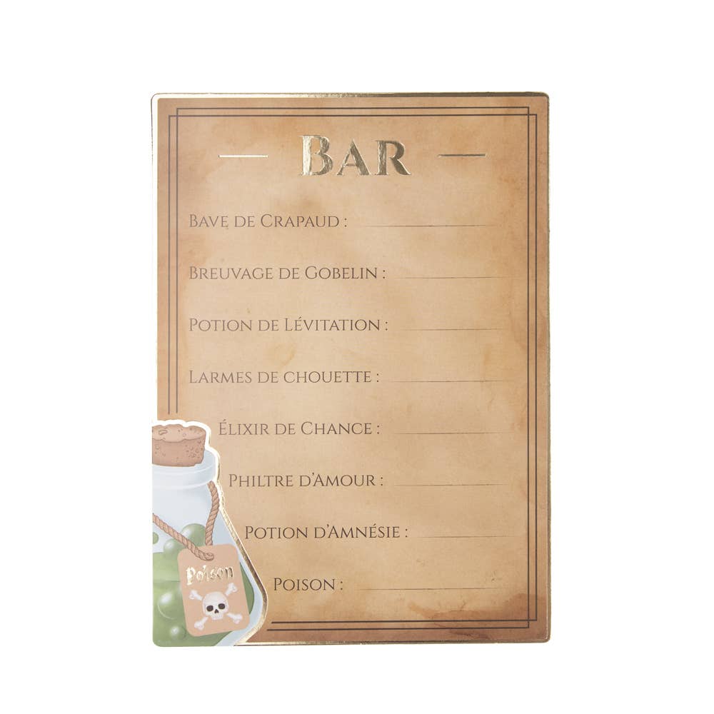 Tim&Puce Factory - Venta al por mayor Pegatina - Set de decoración Bar de los Aprendices de Hechicero1