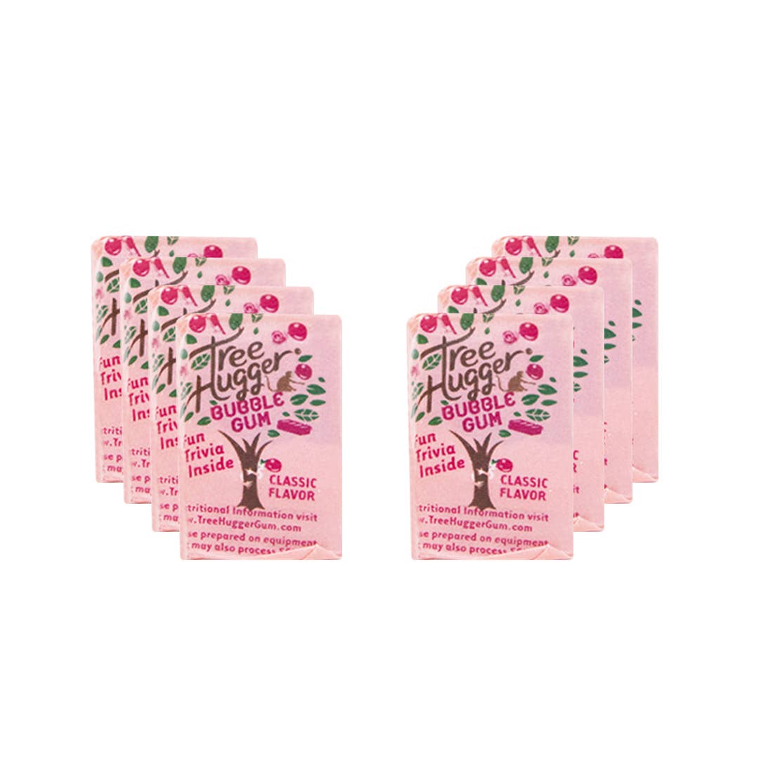 Tree Hugger Gum and Bubble Gum Filled Candy - Wholesale Chewing Gum - Tree Hugger Classic Bubble Gum Sweetened with 100% Xylitol6
