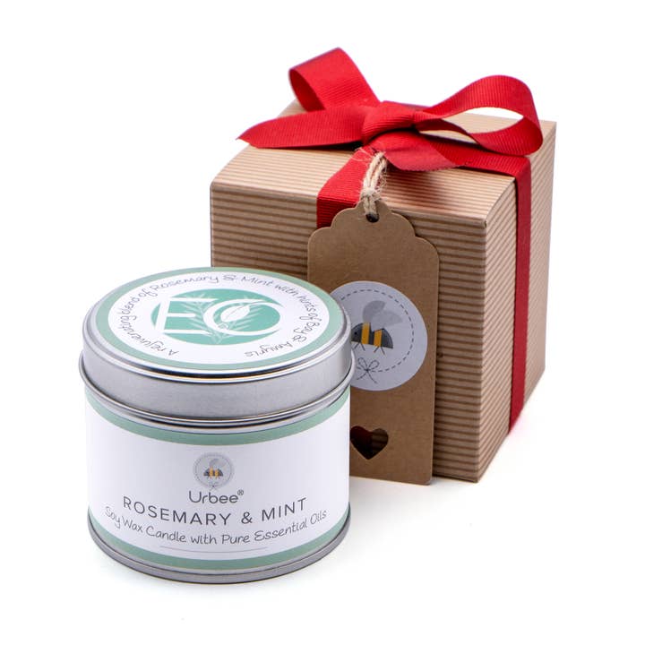 Rosemary & Mint EO - Soy candle Christmas Gift - 200ml for wholesale by Urbee