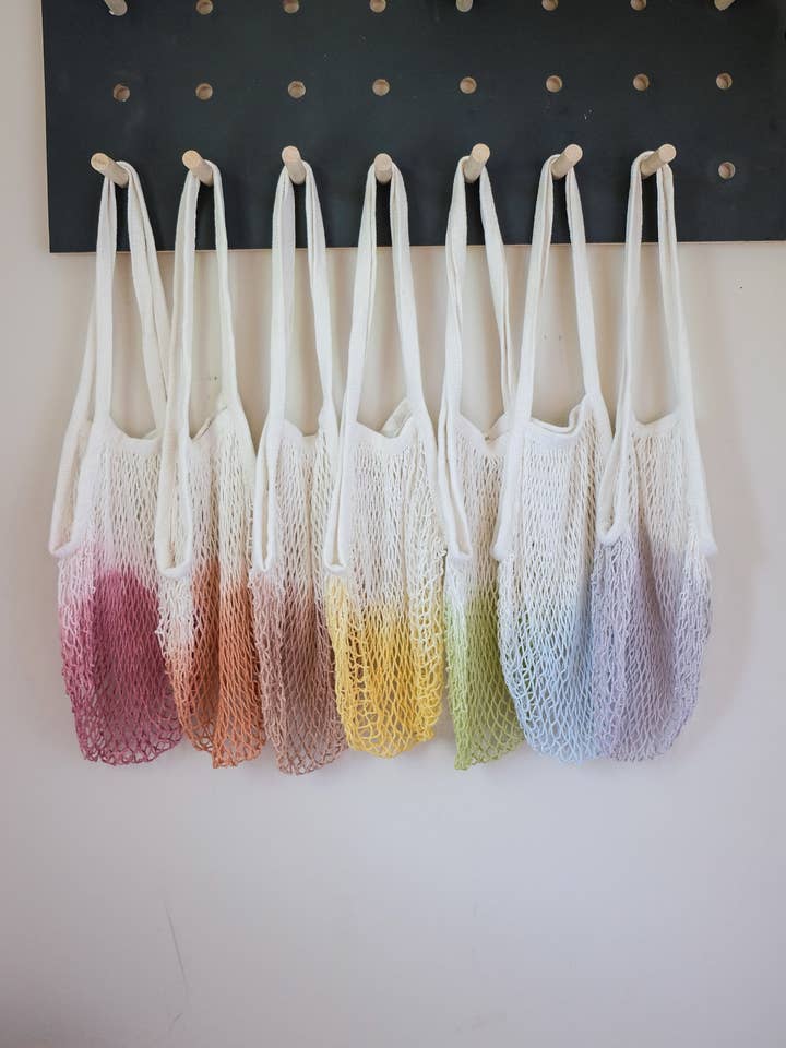 Ombre Net Market Bag, Beach bag for wholesale by MAISON RATTAN