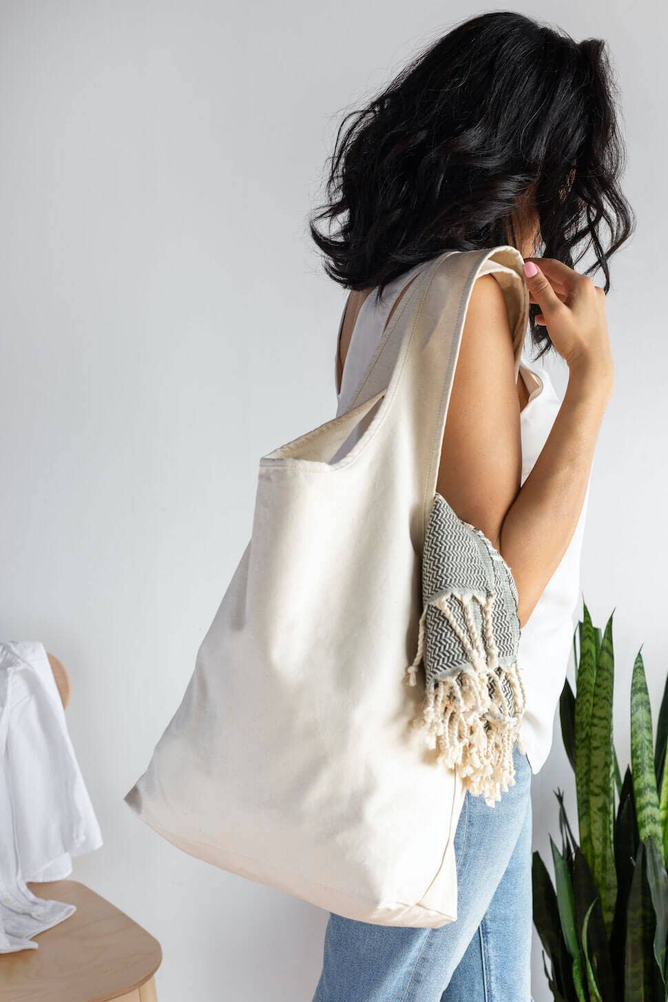 Fluf - Vente Tote bag – femme - Sac Slouchy Natural2