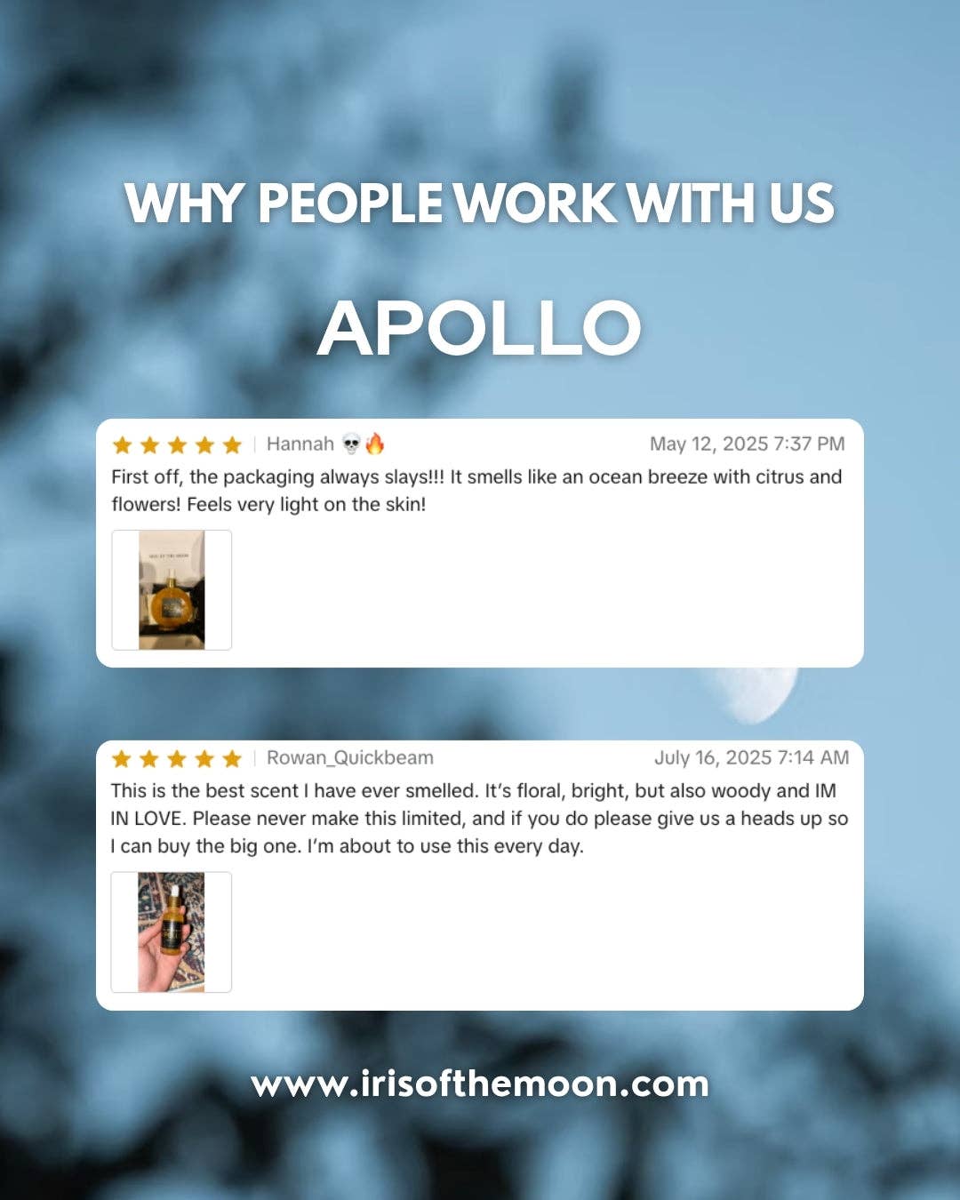 Luxury Scented Body Oils by Iris of the Moon - Wholesale Bath/Body Oil - Apollo Scented Body Oil6