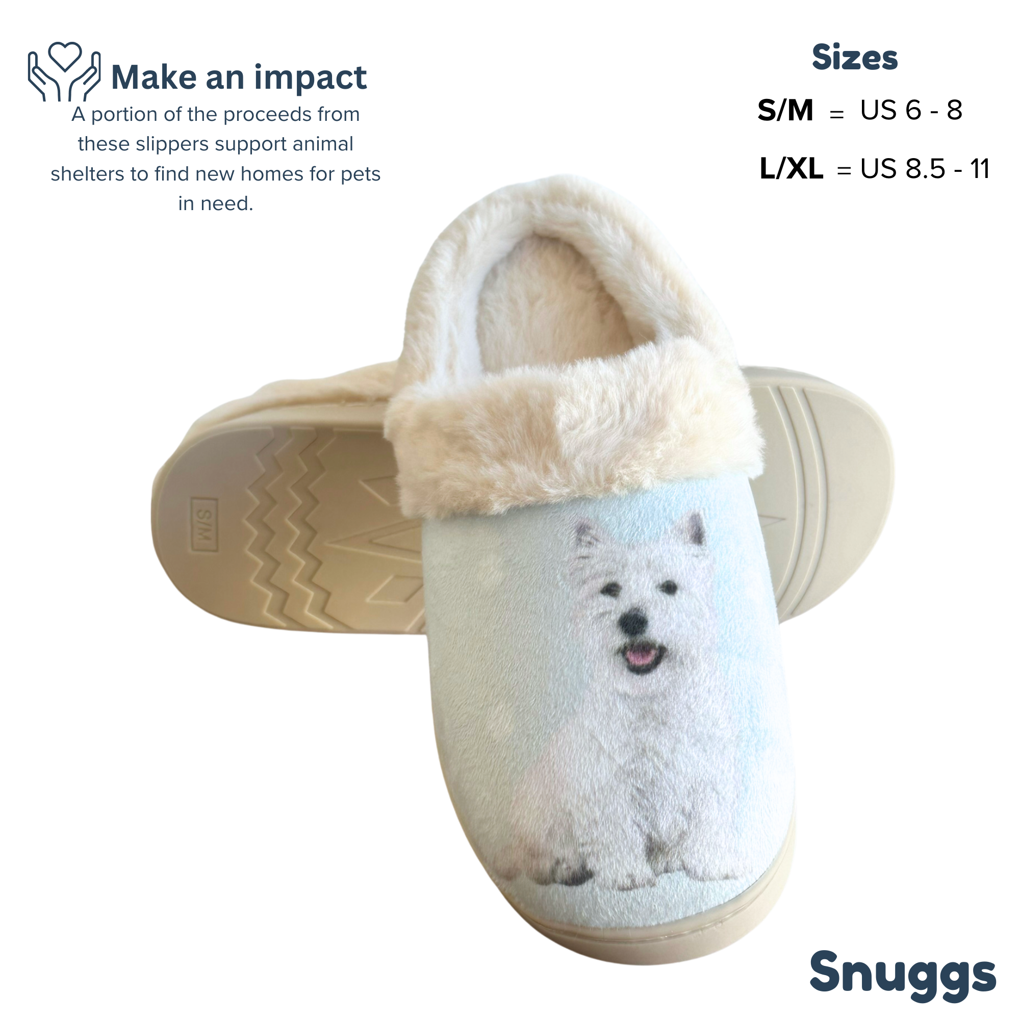 Wholesale Westie Dog Snuggs Slipper Comfy Pet lovers for your