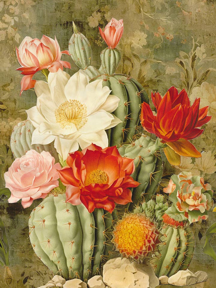 Cartão de Saudação Ecológico Cactus Rose para Todos os Dias por atacado de Diana Wilson Arcana