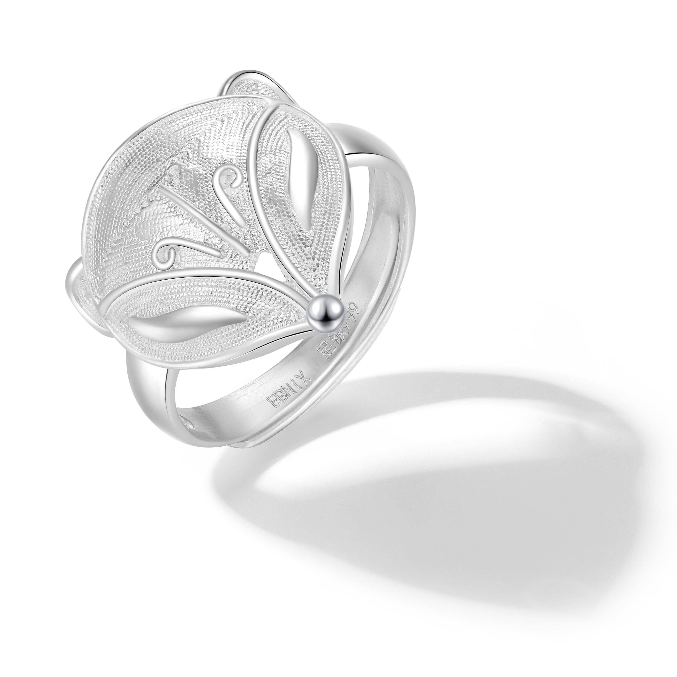 EBNIX Fine Jewelry - Venta al por mayor Anillos grandes/de cóctel - Anillo de la Suerte Fuli(Zorro)1